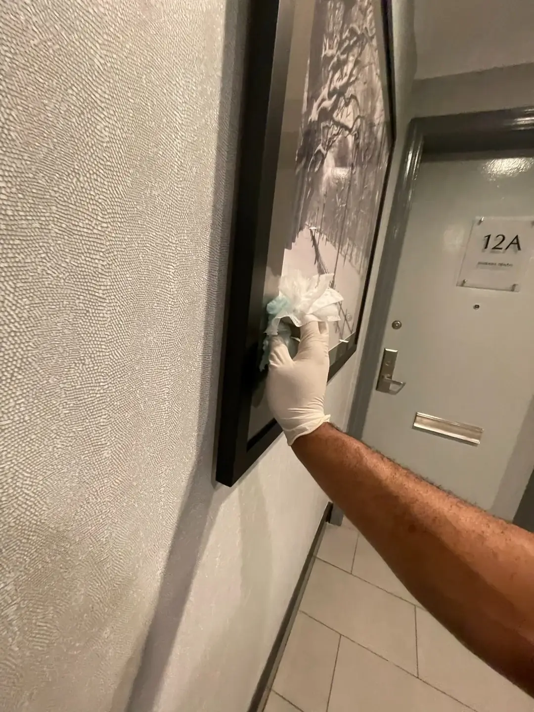 Cleaner disinfecting high-touch surfaces
