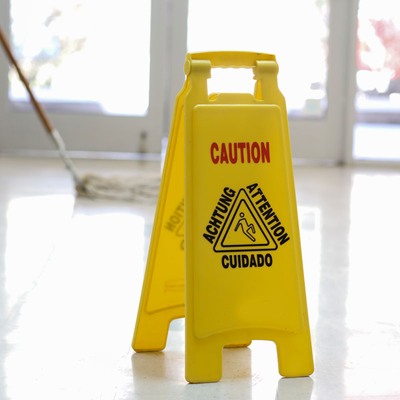 wet floor sign